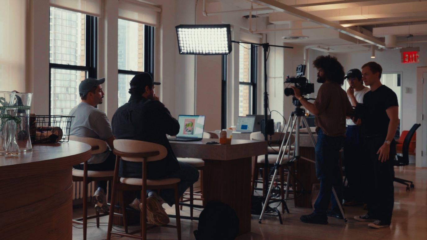Shapeshift production crew on set